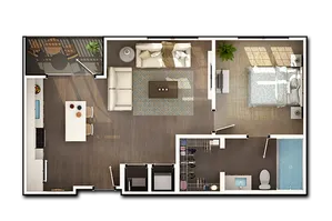 A2.0 | One Bedroom, One Bathroom