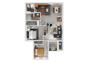 2 bedroom 1 bath