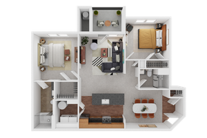 2 bedroom 2 bath