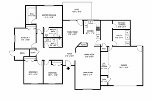 Montague one story floor plan