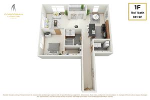 1 bedroom 1 bath