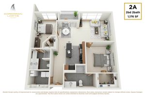 2 bedroom 2 bath