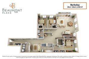 1 3 Bed Apartments Check Availability Beaumont Place Apartments