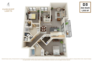1 bedroom, 1 bath