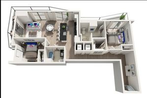 B3 | 2x2 | 1161 sq ft