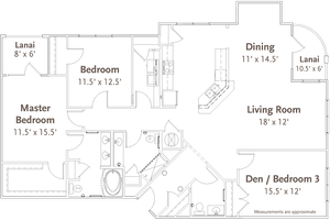 BARCELONA | 2 Bed 2.5 Bath with Den