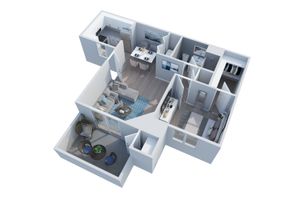 1x1 Floorplan 750sqft