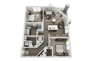 Spacious Two Bedroom One Bathroom with Open Concept
