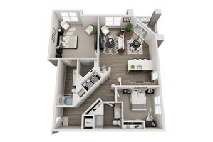 Spacious Two Bedroom Two Bathroom with Open Concept