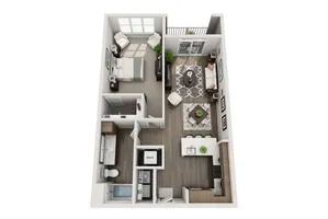 One Master Bedroom One Bathroom