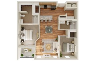 2BR 2BA