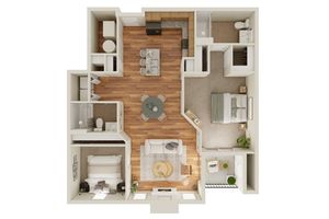 2BR 2BA
