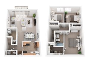 3 Bed 1.5 Bath Townhome
