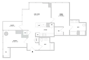 Two Bedroom B-10 - 1260 Sq. Ft. - 10L2