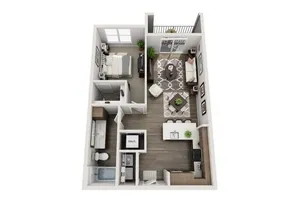 One Master Bedroom One Bathroom