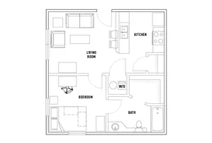 525: 1 Bed - 1 Bath