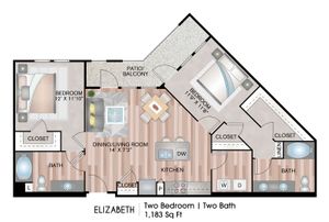 Two Bedroom Floorplan