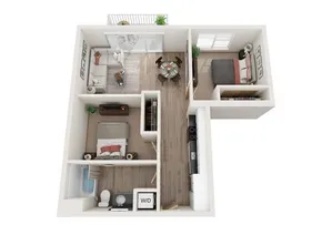 2 Bed / 1 Bath - 778 SF