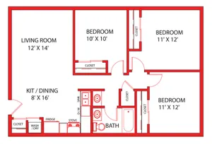 North 3 Bdrm