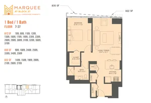 1 Bedroom x 09
