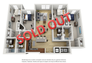 4 bed apartment in tennessee