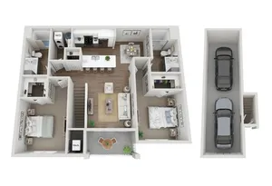Floor Plan 2F | Seasons at River View | Apartments in Pleasant Prairie, WI