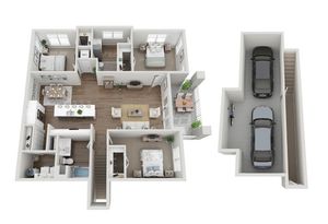 Floor Plan 3B | Seasons at Mount Pleasant | Apartments in Mount Pleasant, WI