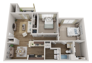 2 Bedroom 1 Bathroom 1,176 square feet