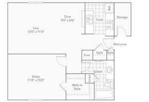 A2 One Bedroom