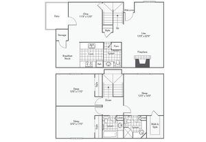 C3 | 3-Bedroom Floorplan