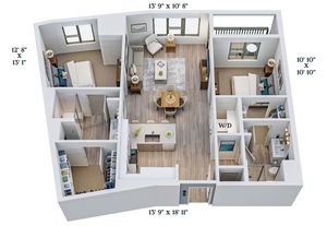 C11 | 2x2 | 1081 sq ft