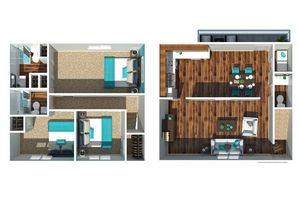 Three Bedroom Two and A Half Bathroom