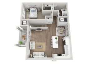 Floor Plan 1G | Seasons at Mount Pleasant | Apartments in Mount Pleasant, WI