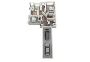 Floor Plan 2G | Seasons at River View | Apartments in Pleasant Prairie, WI