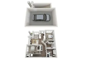 Floor Plan 2I | Seasons at River View | Apartments in Pleasant Prairie, WI