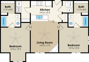 2BR 2BA