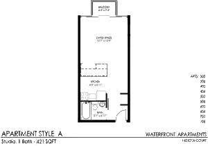 Studio- A floor plan