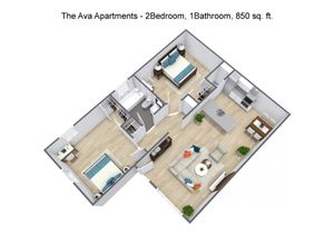 2 Bedroom floorplan