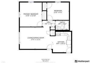 2 Bed 1 Bath
