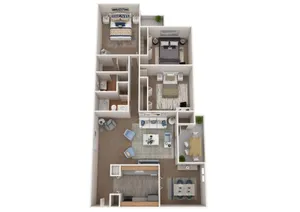 Village East 3 Bedroom 2 Bath