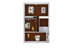 2 Bedroom 3D