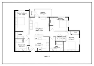 3 bed 2 bath - A