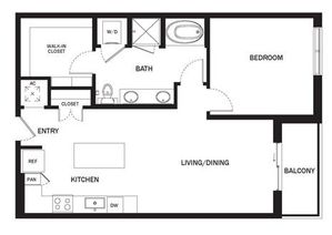 A11a | Pearl Marketplace | Houston Apartments