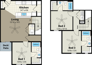 3 Bedroom Floor Plan | Prairie Pointe | Ankeny, Iowa