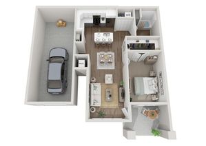 Floor Plan 1C | Seasons at Mount Pleasant | Apartments in Mount Pleasant, WI