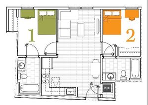 2 BEDROOM, 2 BATH