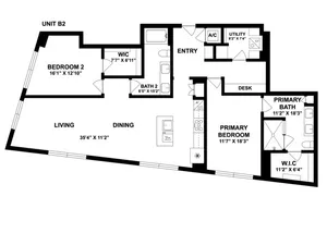 B2 | 2 Bed 2 Bath | from 1510 square feet