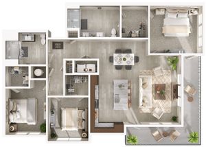 Willow | 3x2 | 1542 sf ADA