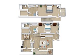 2 BED / 2 BATH / 1105 SQFT