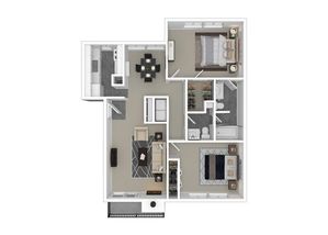 2 Bedroom 1 Bathroom